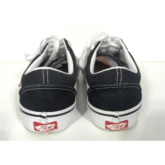 Vans Old Skool Mens Sneakers 6 Black Suede Canvas Lace Up Skateboard Shoes Skate - Picture 4 of 9
